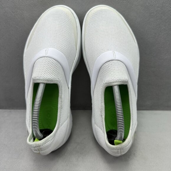 OOFOS OOmg eeZee Low Womens Size 7 Shoes White Mesh Recovery Comfort Support - Picture 6 of 8